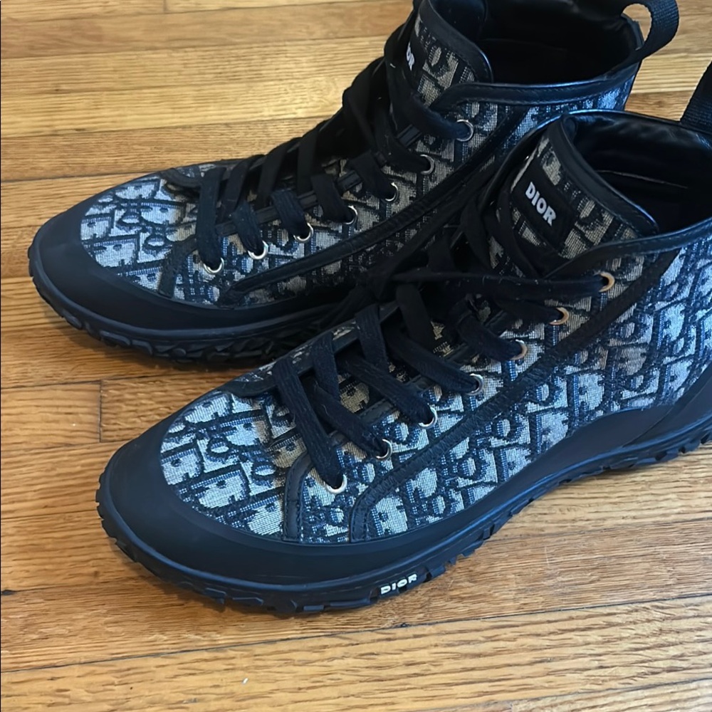 Dior Black and Blue Men's Sneakers